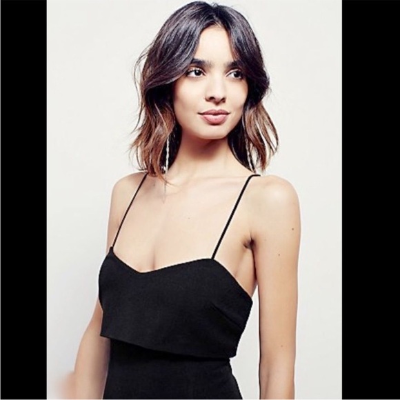 Free People Dresses & Skirts - Free People Form Fit Midi Dress in Black Large